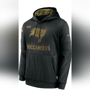 NFL Tampa Bay Nike Salute To Service Sideline Therma Pullover Hoodie Jacket M